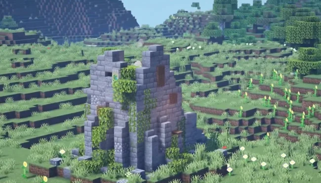 Землянка из мода Valhelsia Structures