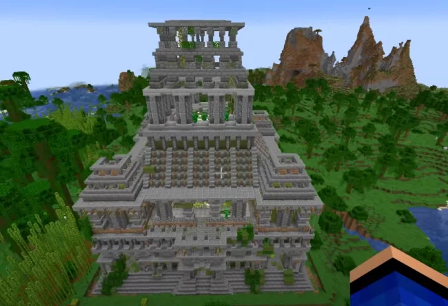 Изумрудный храм из мода Structure Pool API