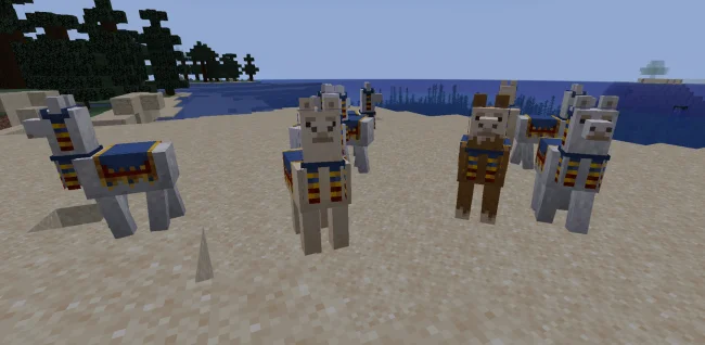 Ламы с модом DoesPotatoTick