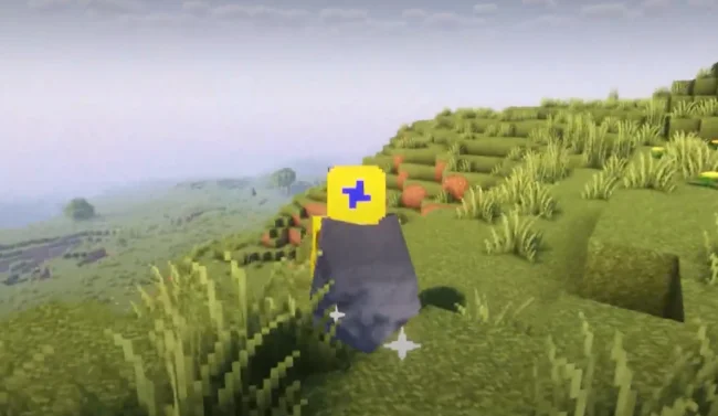 Персонаж после полета с модом Do a Barrel Roll