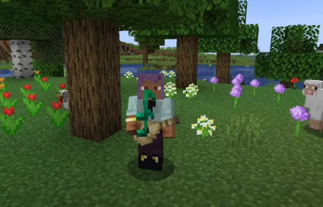 Персонаж, играющий на гитаре, из мода Immersive Melodies