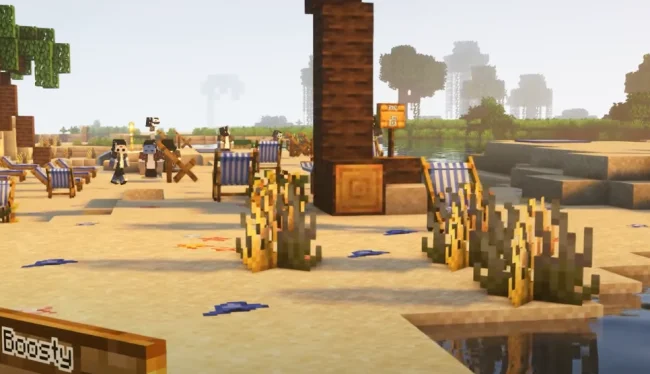 Пляжный биом из мода Beachparty