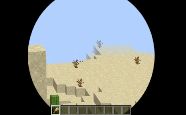 Приближение через подзорную трубу из мода Spyglass Improvements