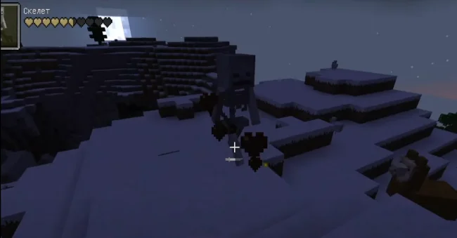 Плашка здоровья из мода ToroHealth Damag у скелета