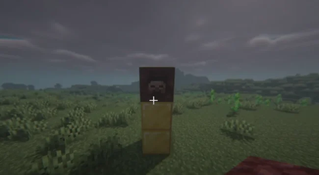 Постройка для создания Херобрина из мода The End of Herobrine