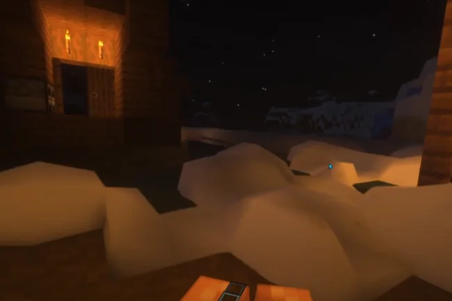 Снег из мода Vivecraft