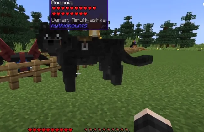 Огромный волк из мода Mythic Mounts