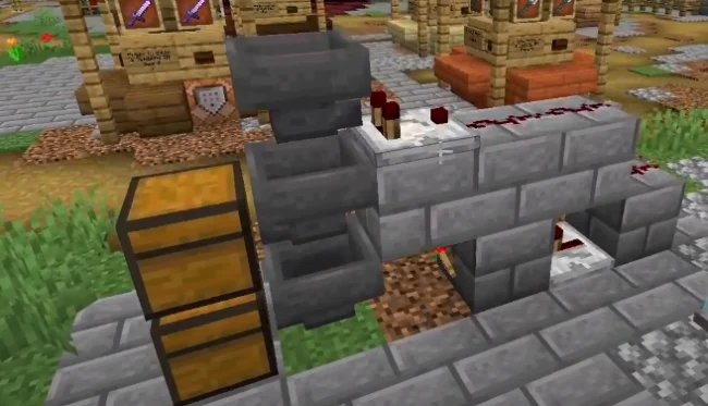 Механизм для хранения зелий из мода StackablePotions