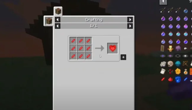 Крафт из мода Scaling Health