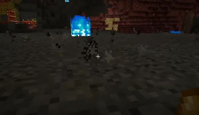 Вид синего огня из мода Blue Flame Burning