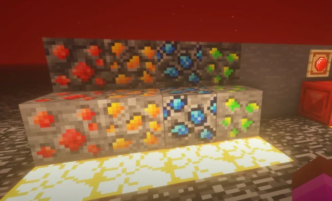 Блоки руд из мода Mythic Upgrades