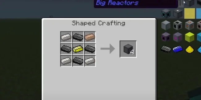 Крафт на блок из мода Bigger Reactors