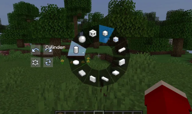 Меню построек из мода Effortless Building