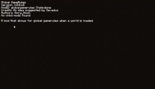 Информация о моде Global GameRules