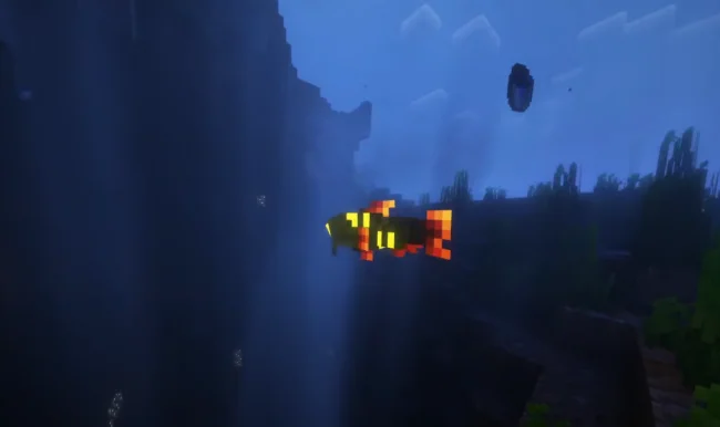 Светящаяся рыба из мода Fish of Thieves