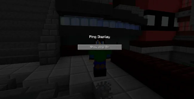 Меню настройки мода Better Ping Display