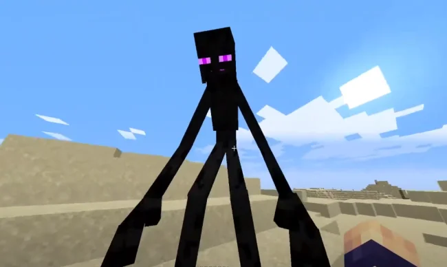 Огромный Эндермен из мода Mutant Beasts