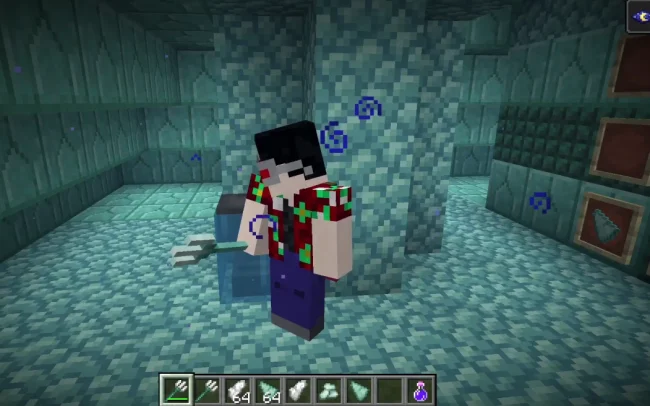 Трезубец из мода Better Tridents вид от третьего лица