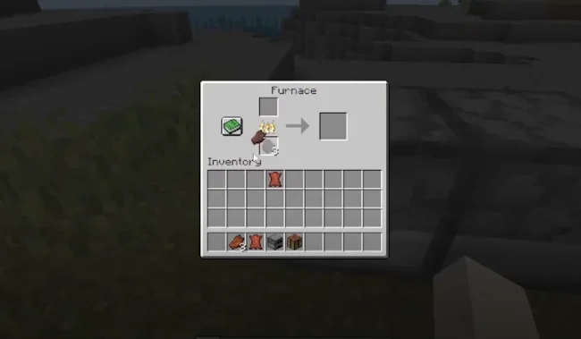 Предмет кожи в инвентаре с модом Just Another Rotten Flesh to Leather