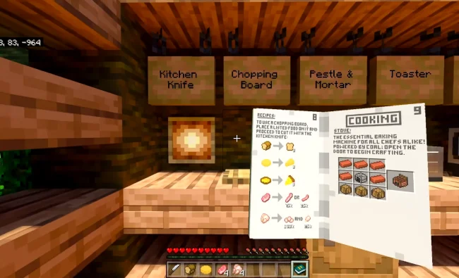 Книга рецептов из мода Food Expansion