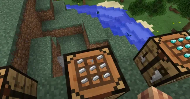 Руды на верстаке из мода RealBench