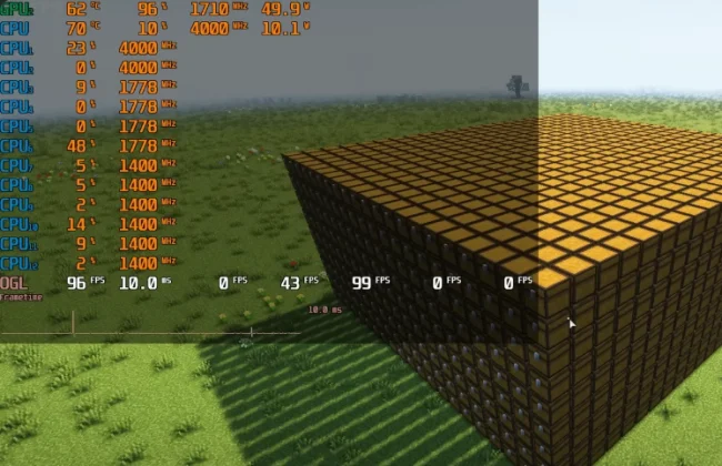 Фпс с модом Enhanced Block Entities