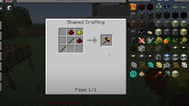 Крафт на молот из мода Ex Compressum