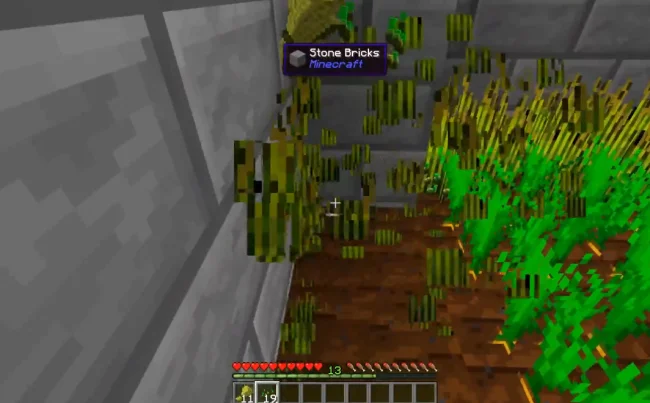 Процесс получения опыта с модом XP From Harvest