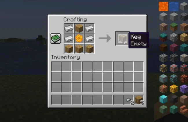 Крафт на бочонок из мода Brewin And Chewin