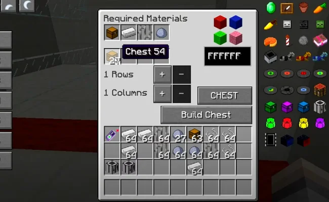 Процесс создания сундука из мода CompactStorage