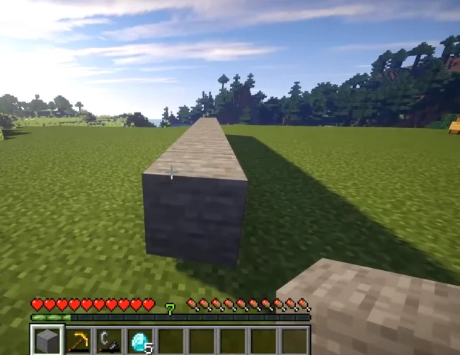 Процесс действия мода Stack Refill