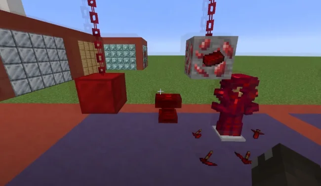 Руда красного цвета из мода Mythic Metals