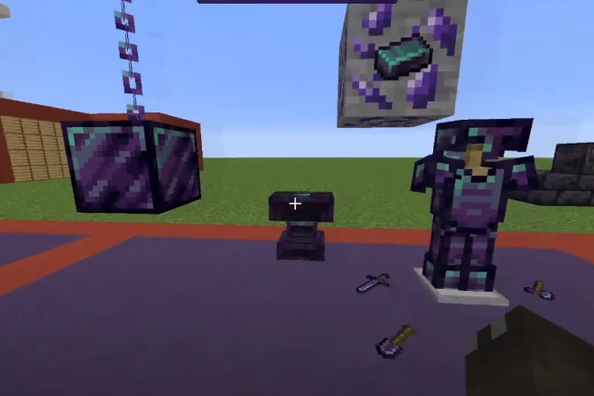 Новая руда фиолетового цвета из мода Mythic Metals