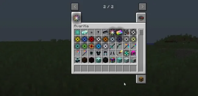 Предметы из мода Avaritia