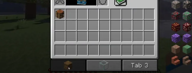 Возможность менять картинку плашки инвентаря с модом BetterTabs