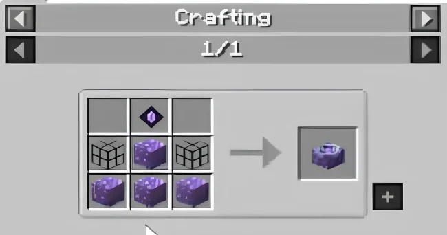 Крафт на блок из мода Transmog