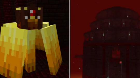 Персонаж и биом с модом Citadel