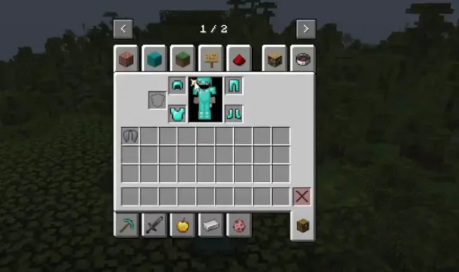 Слот для крыльев из мода Elytra Slot