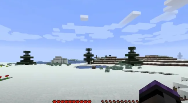 Зимний биом с модом Toast Control