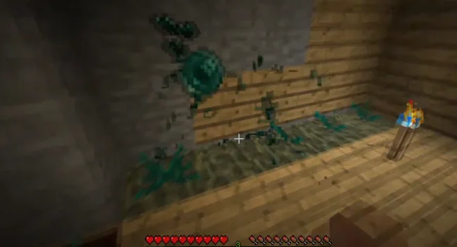 Процесс сбора жемчуга из мода Ender Crop