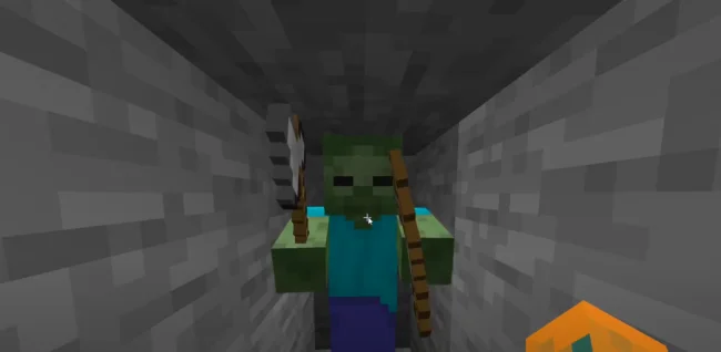 Зомби с инструментами из мода ArmoreableMobs