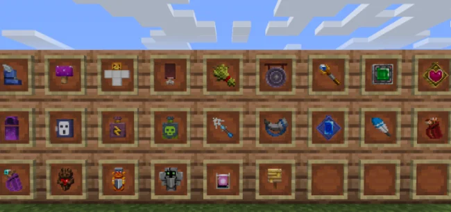 Различные предметы с модом Dungeons Libraries