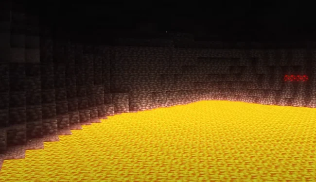 Биом до использования мода Cave Dust