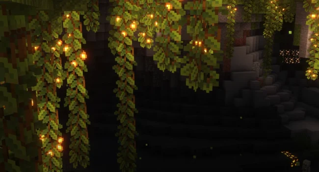 Биом с использованием мода Cave Dust