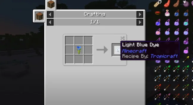 Крафт на растение из мода Tropicraft