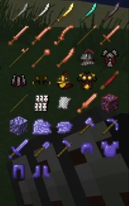 Все предметы из мода Maxs Armory