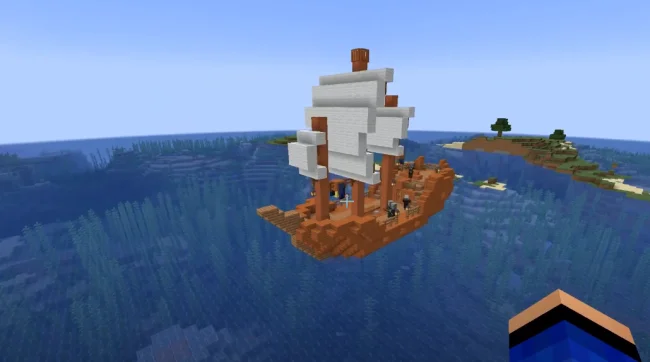 Корабль из мода Illager Warship