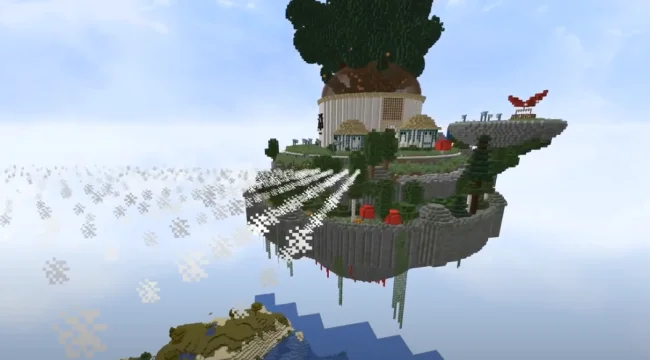 Остров с замков из мода Castle in the Sky