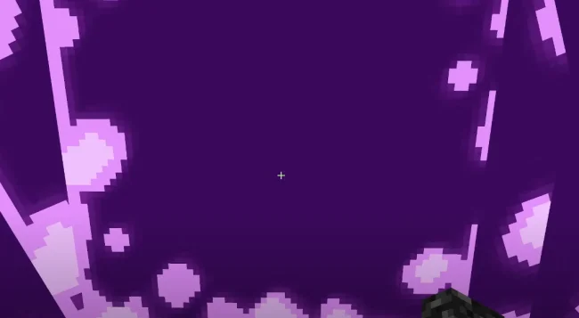 Процесс перемещения через портал из мода Portality