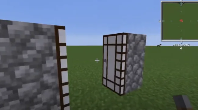 Действие мода Couplings на дверях